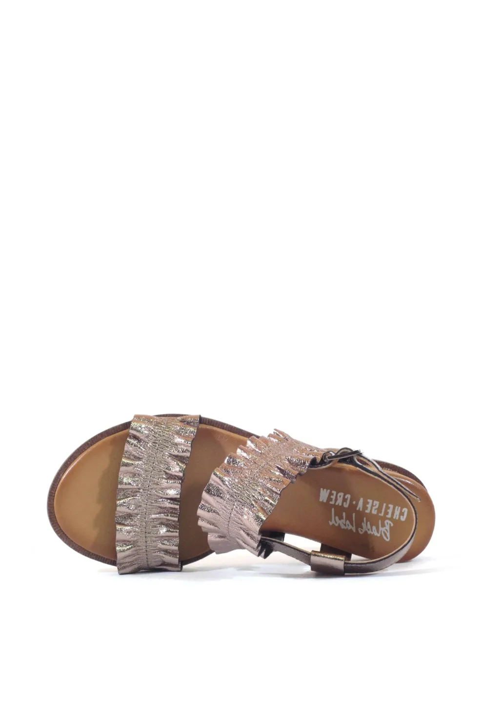 Roche Ruched Leather Sandals