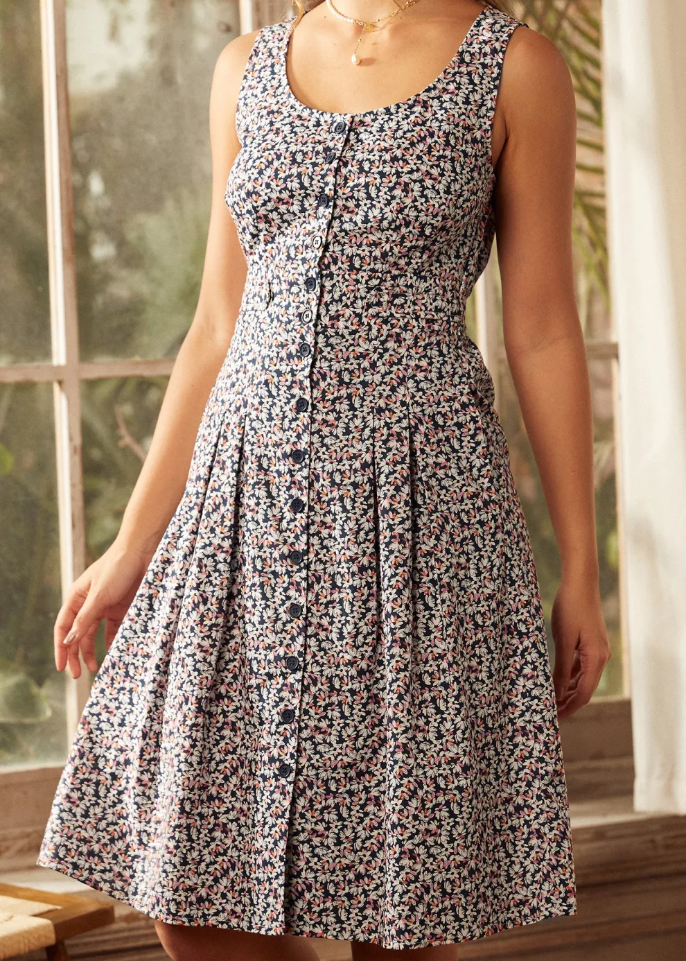 Seeking Out Sunshine Fit And Flare Dress