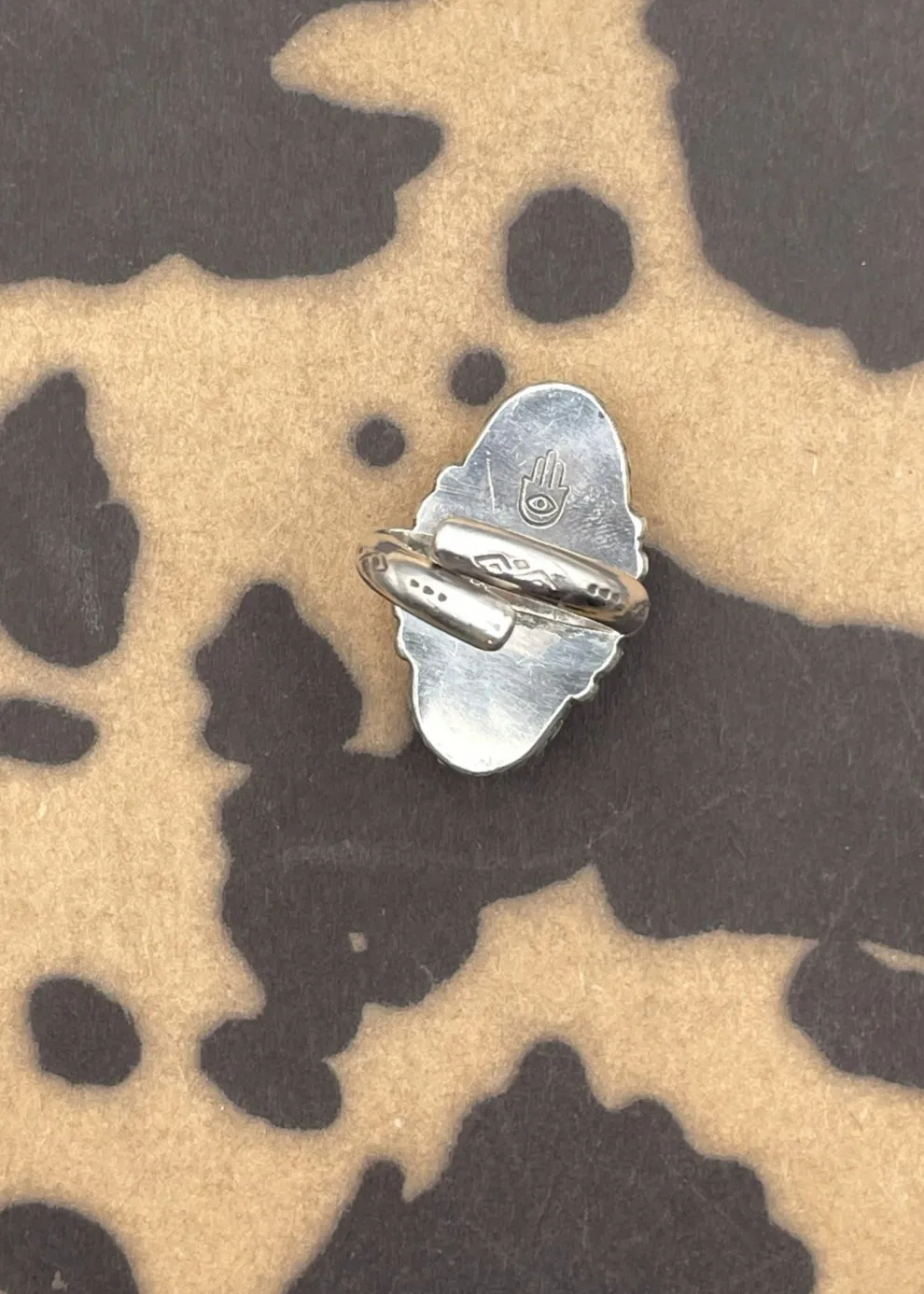 Sterling Silver Oblong Turquoise Ring