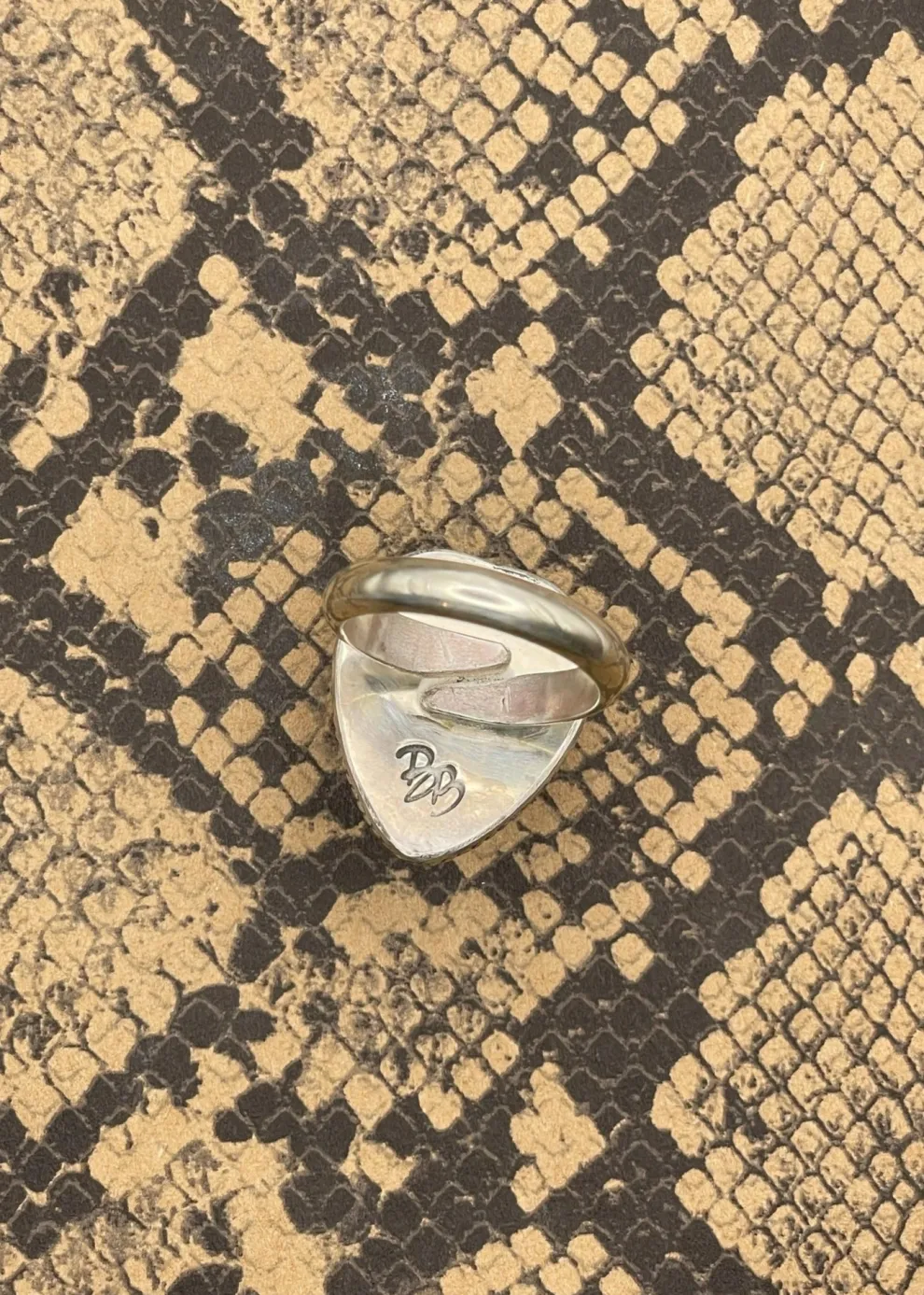 Sterling Silver Scorpion Heart Ring
