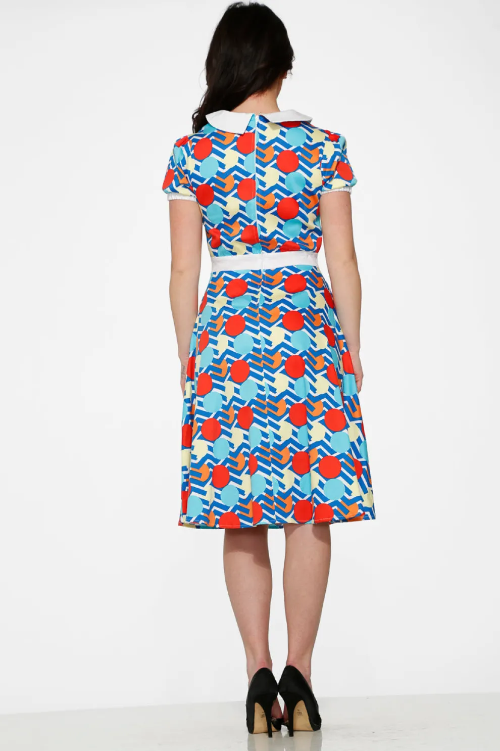 Stripe Red Dot Swing Dress