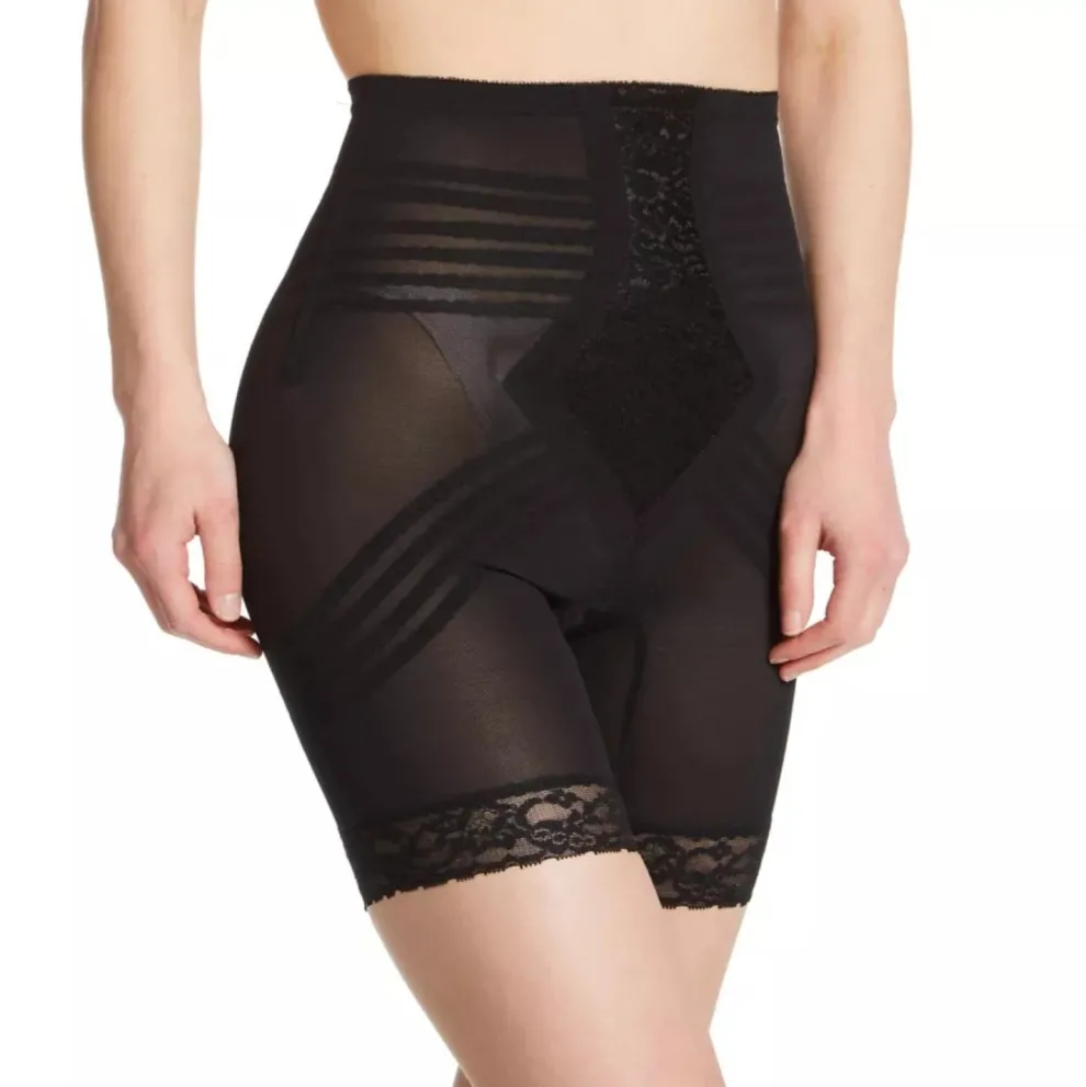 Style 6209 | Breathable High Waist Thigh Slimmer | No Roll Power Mesh Hourglass Shaper | Firm to Extra Firm Support