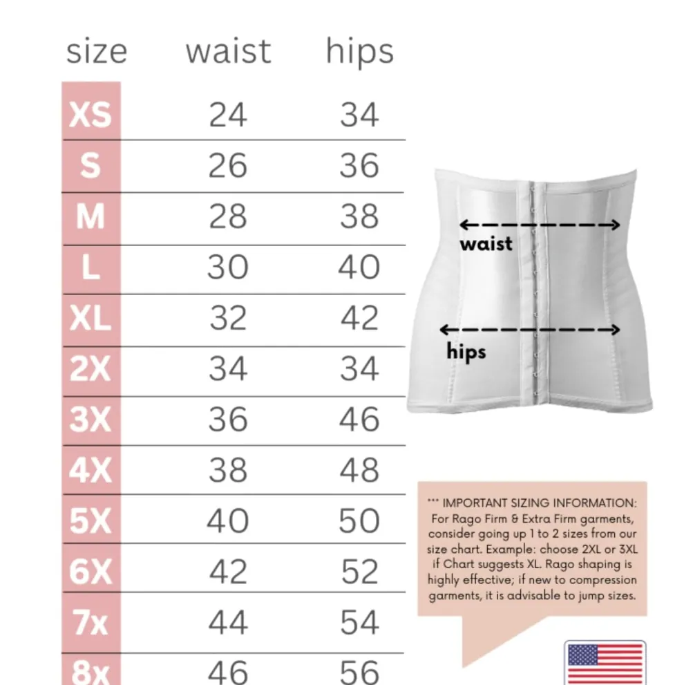 Style 821 | Shapette Powermesh Satin Panel Waist Cincher