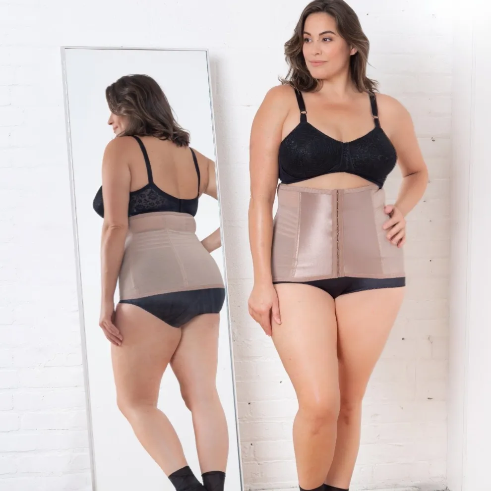 Style 821 | Shapette Powermesh Satin Panel Waist Cincher