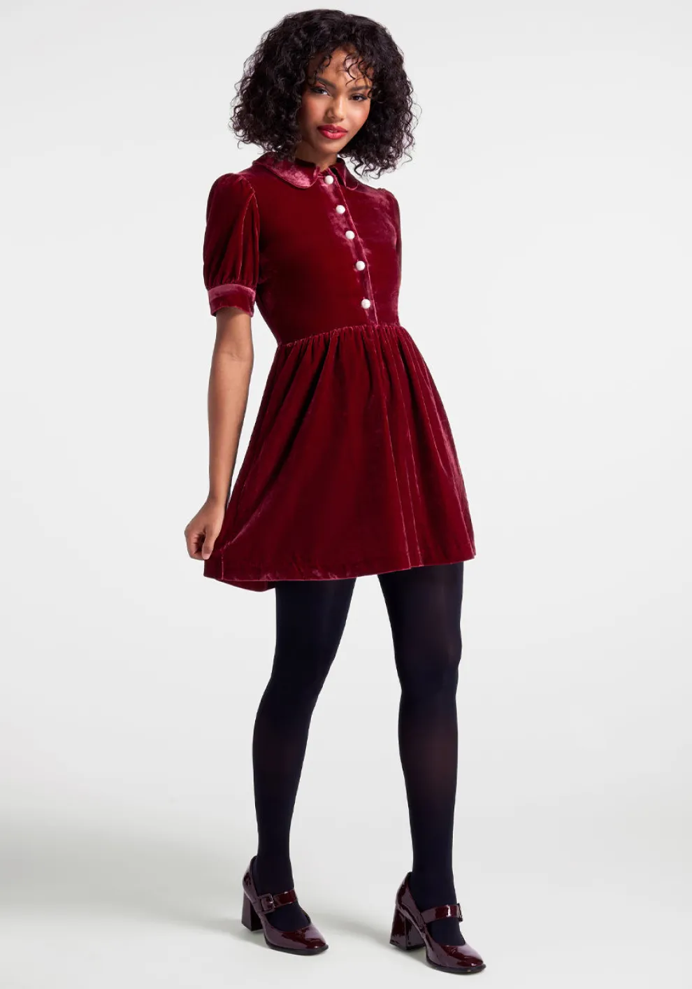 Such A Stunner Velvet Shirt Dress