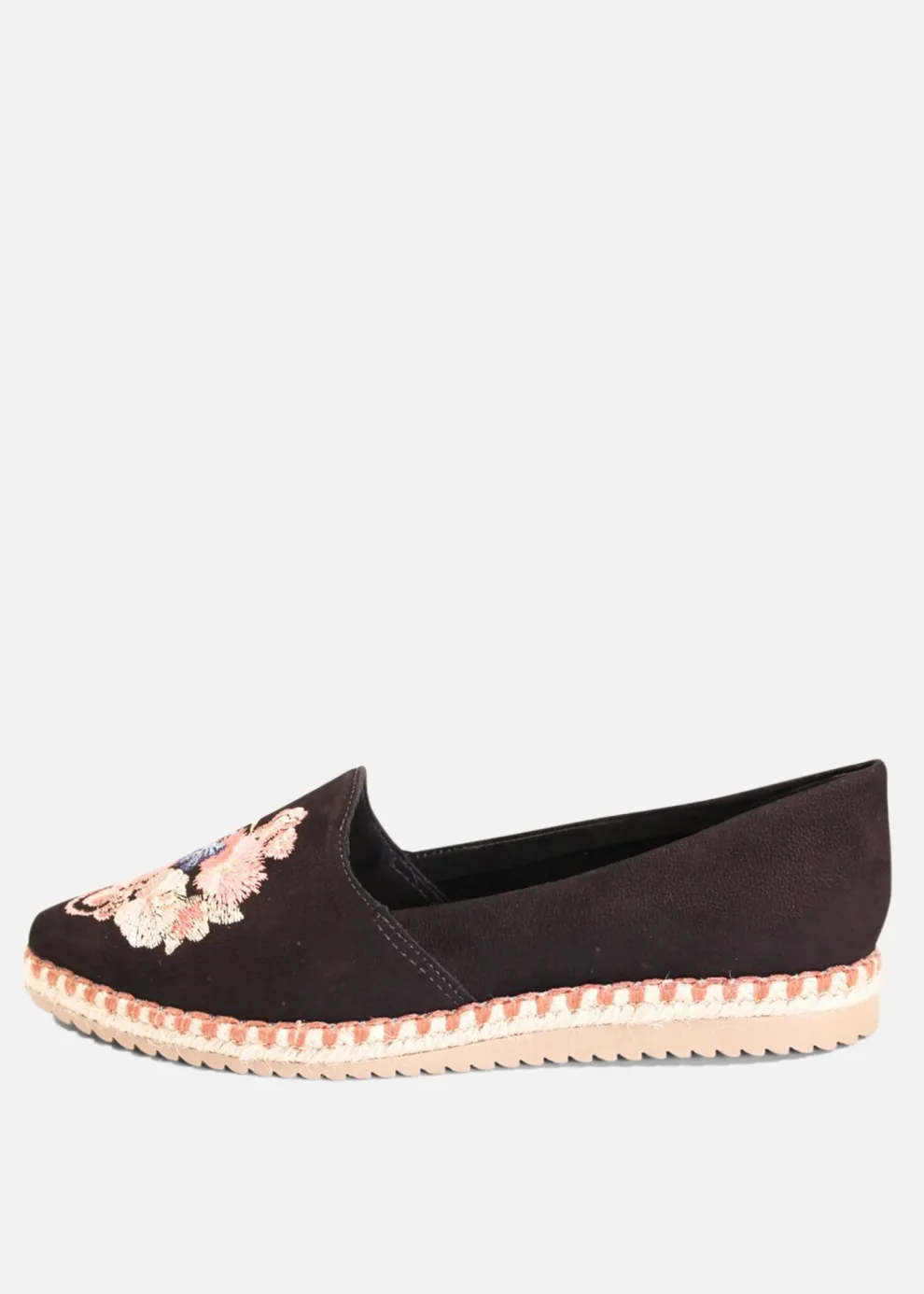 Sutton Suede Embroidered Espadrille