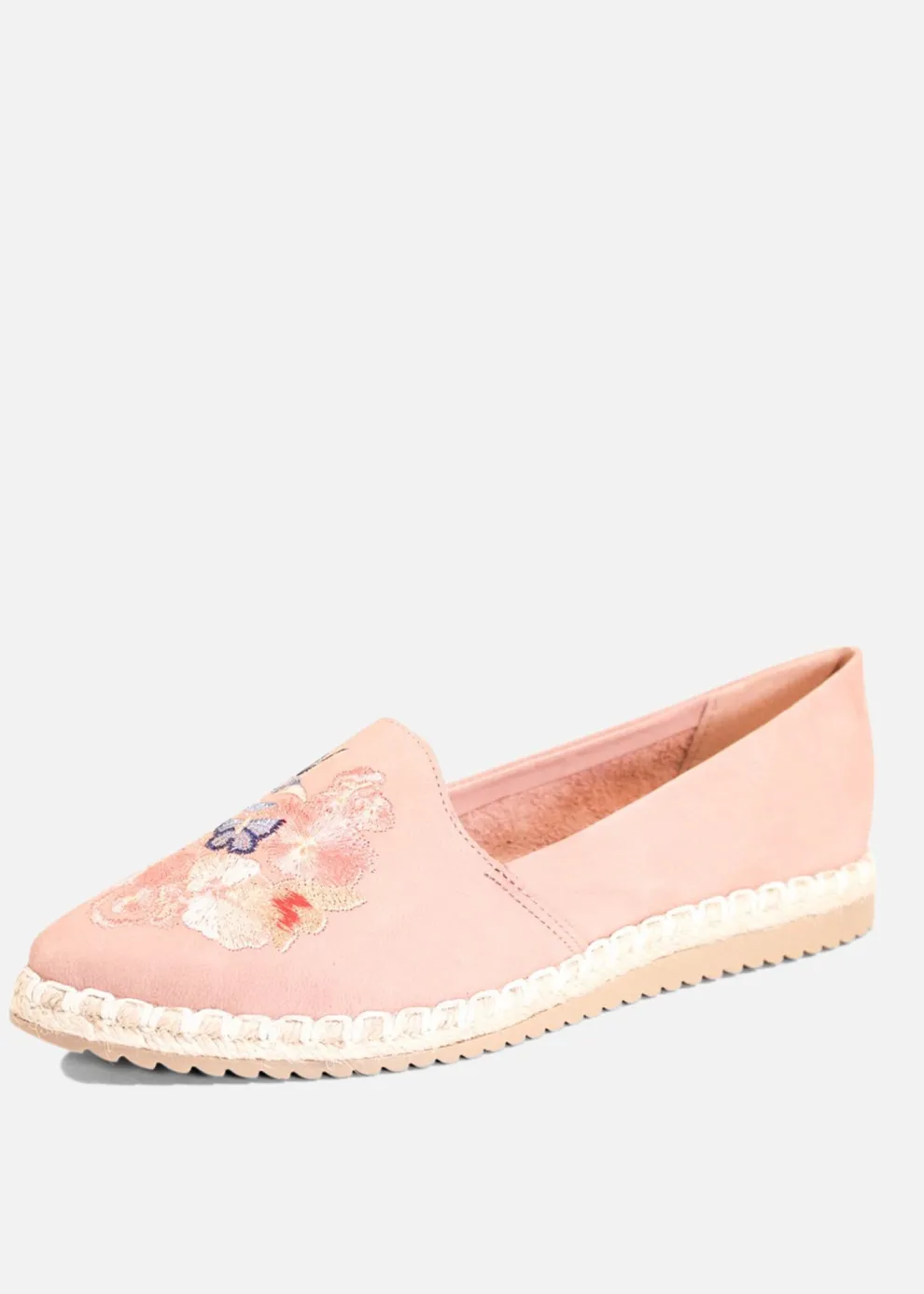 Sutton Suede Embroidered Espadrille