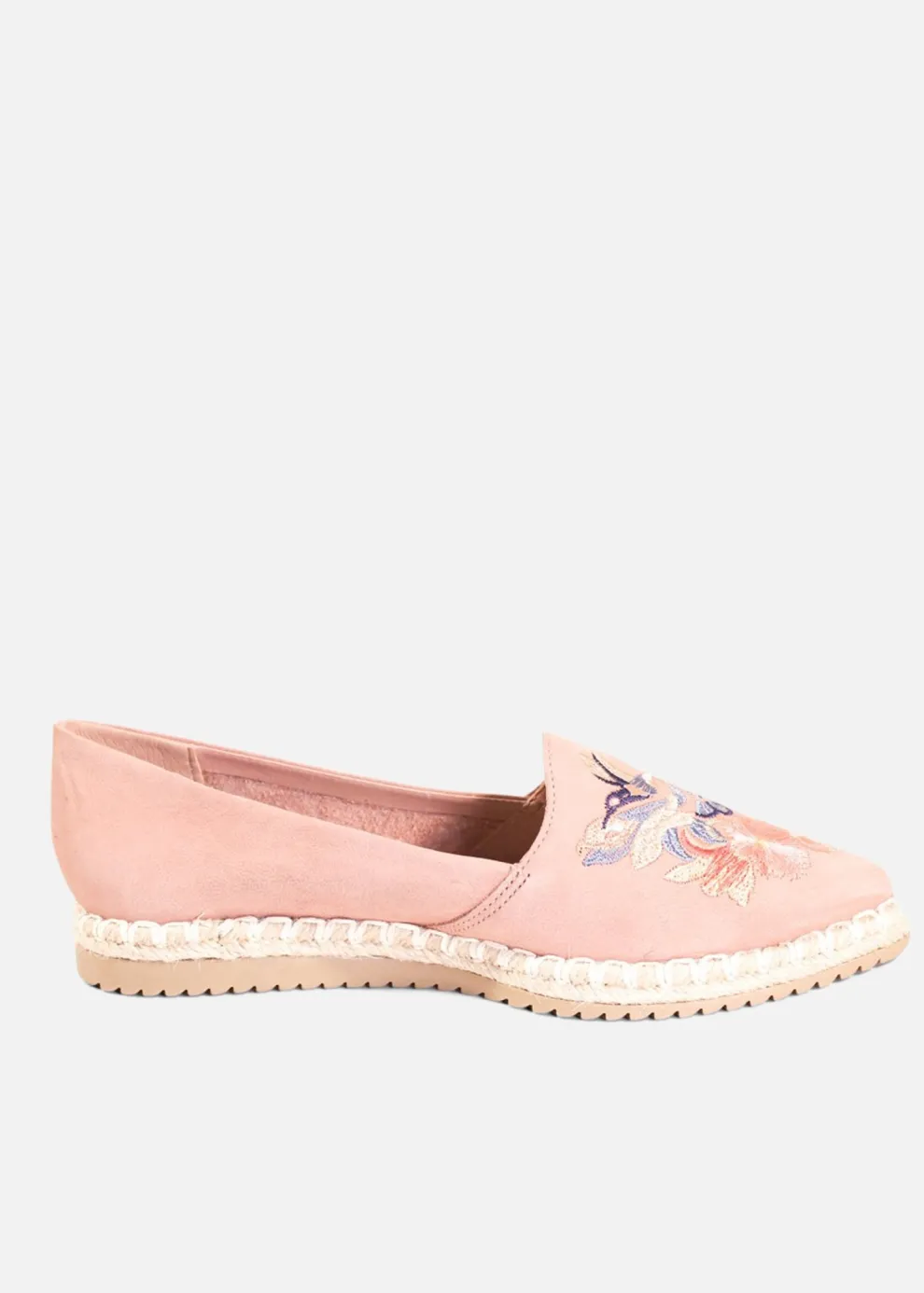 Sutton Suede Embroidered Espadrille