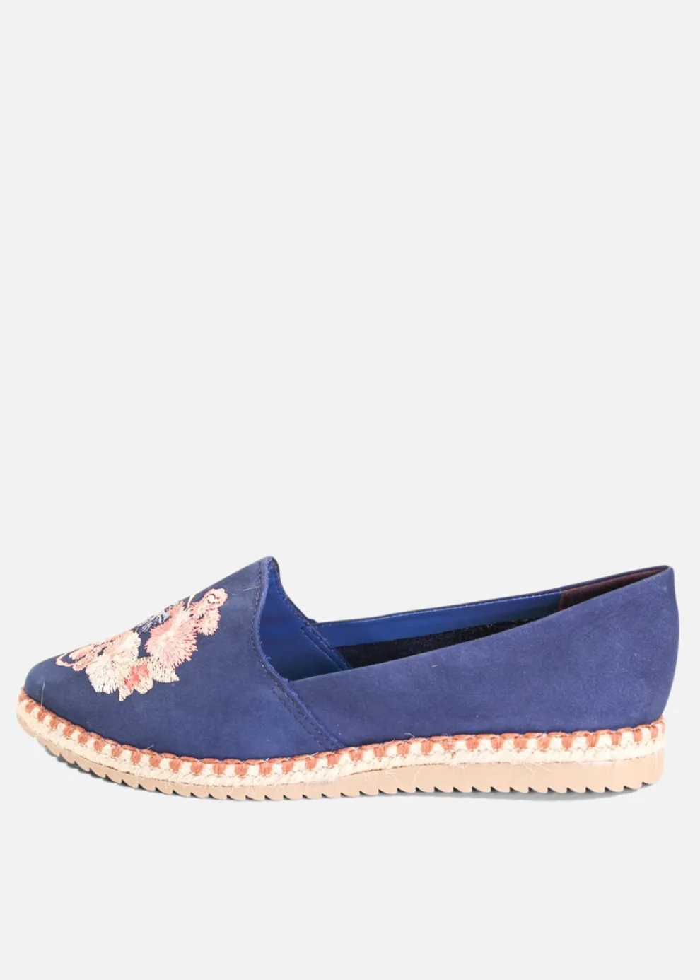Sutton Suede Embroidered Espadrille