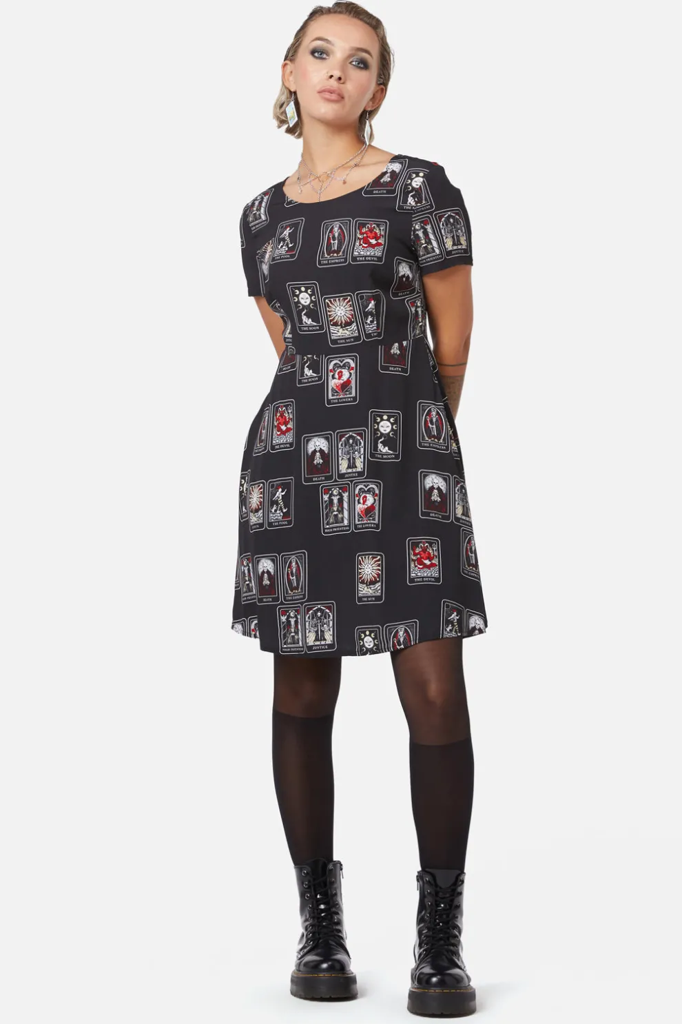 Tarot Spread Print Dress