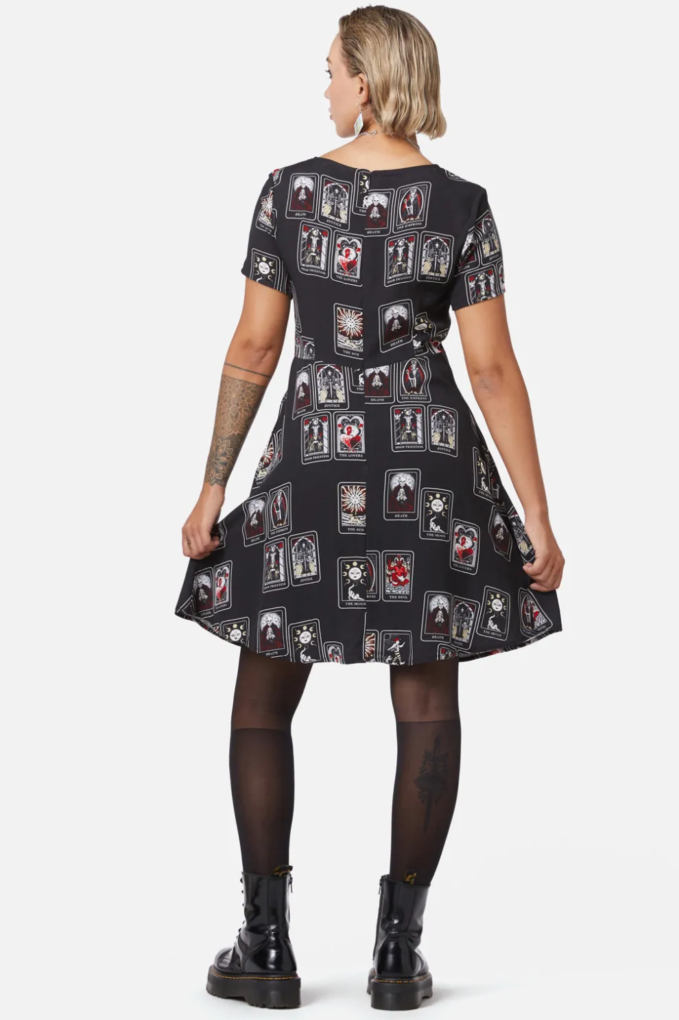 Tarot Spread Print Dress