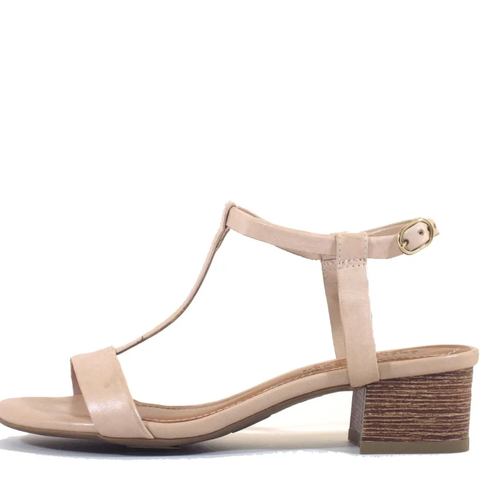 Terri T-Strap Suede Sandals