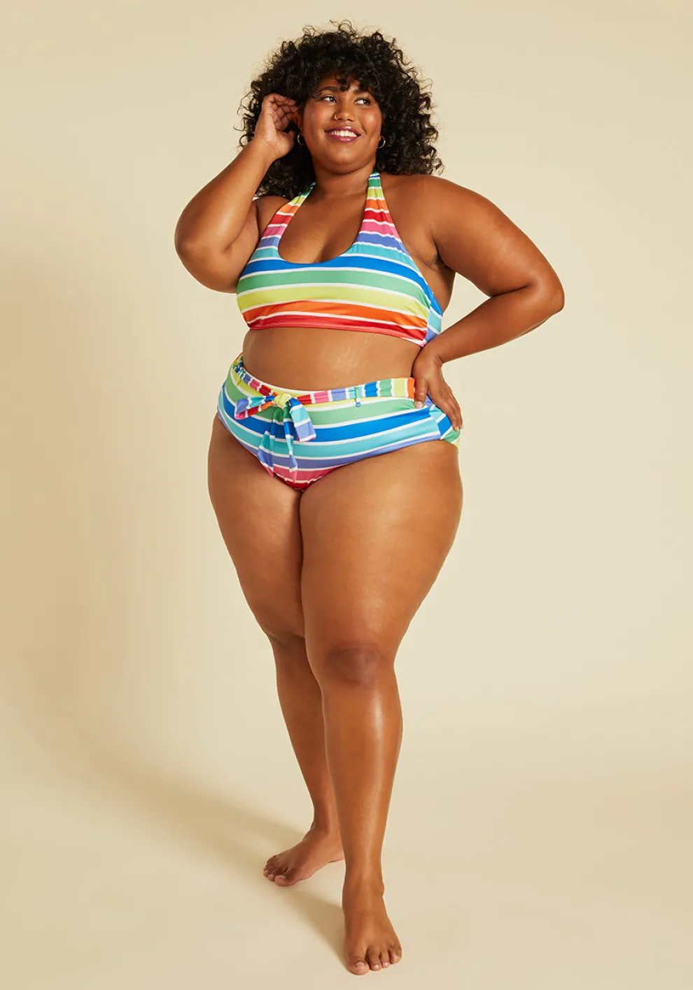 The JoJo High-Waisted Bikini Bottom