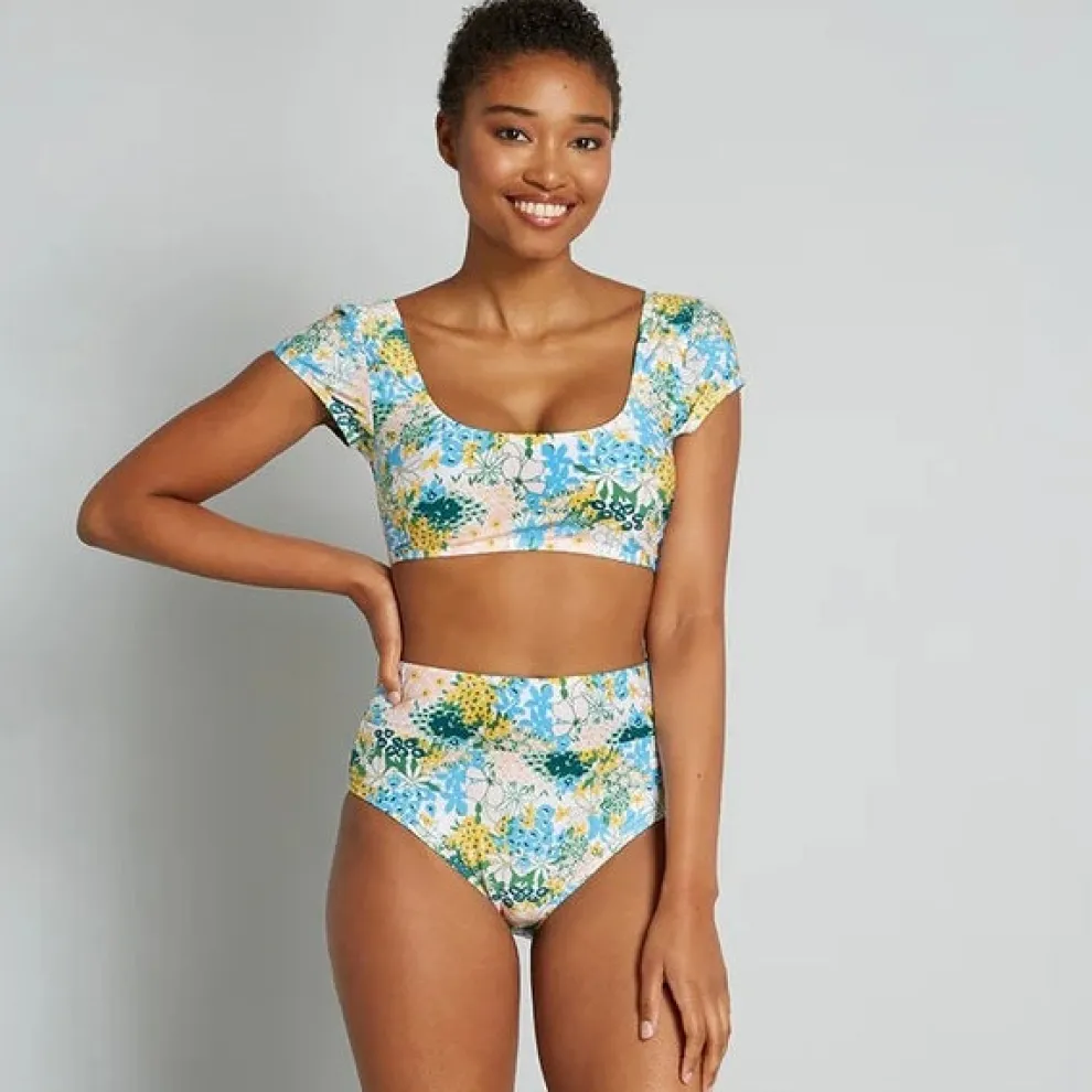 The Sara High-Waisted Bikini Bottom