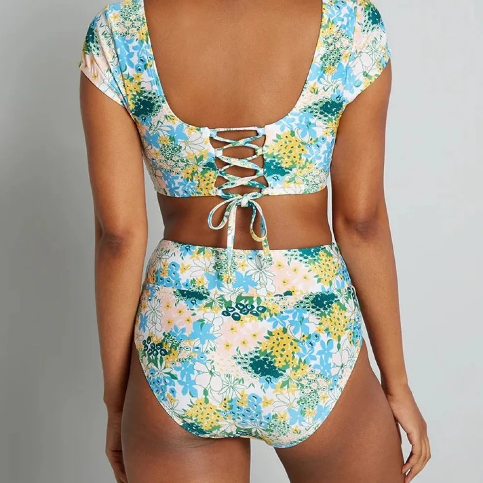 The Sara High-Waisted Bikini Bottom