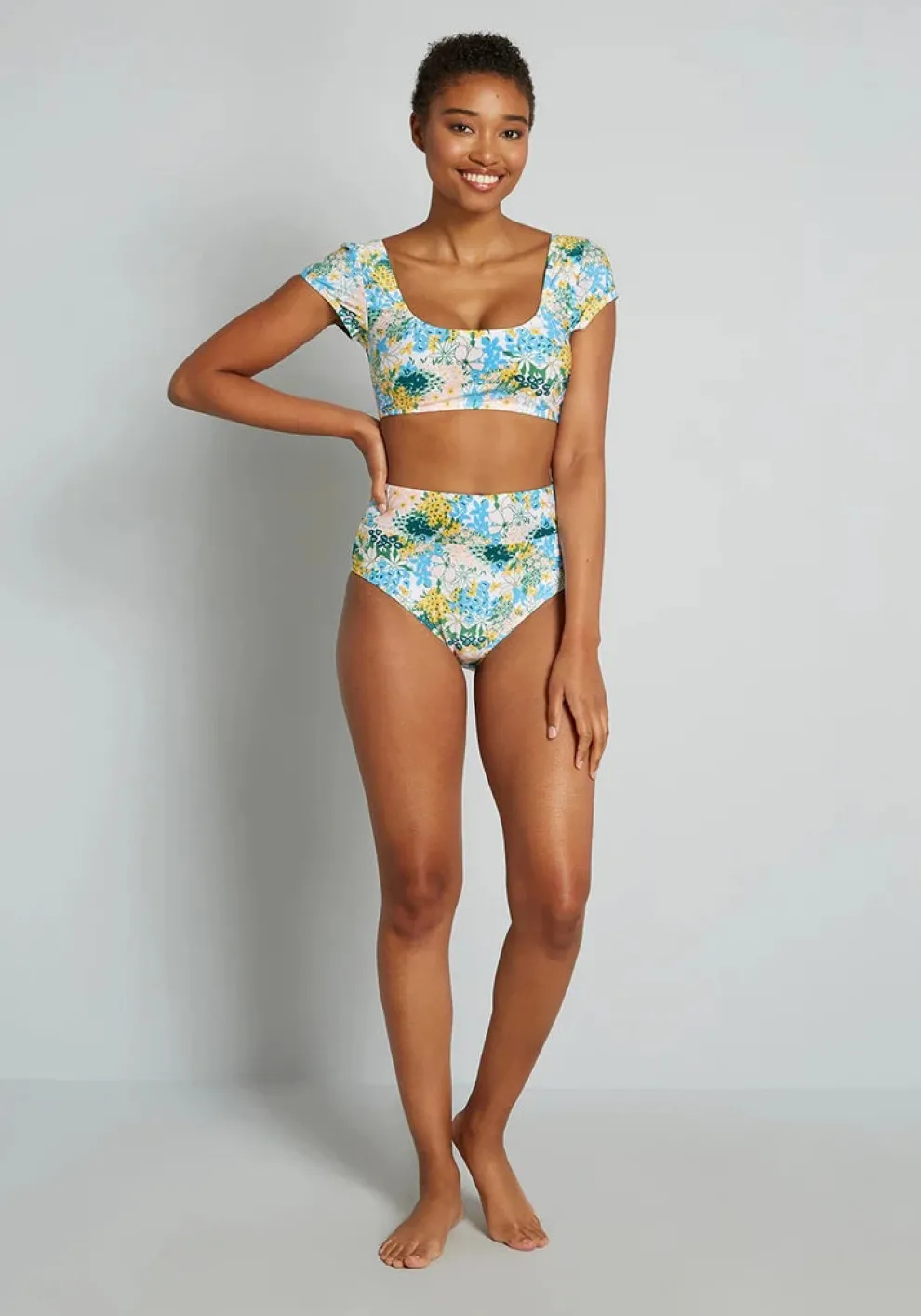 The Sara High-Waisted Bikini Bottom