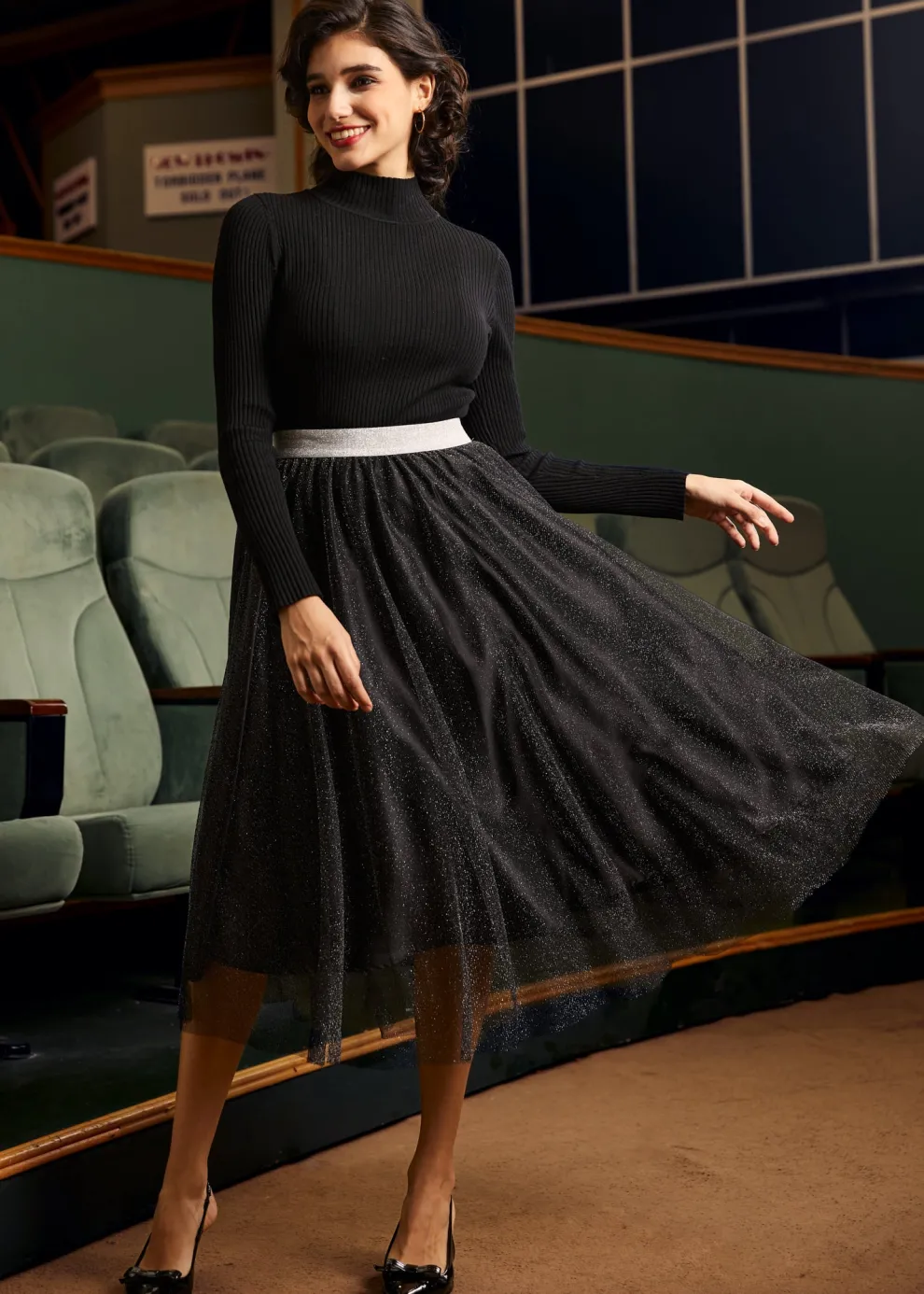 Time Capsule Tulle Midi Skirt