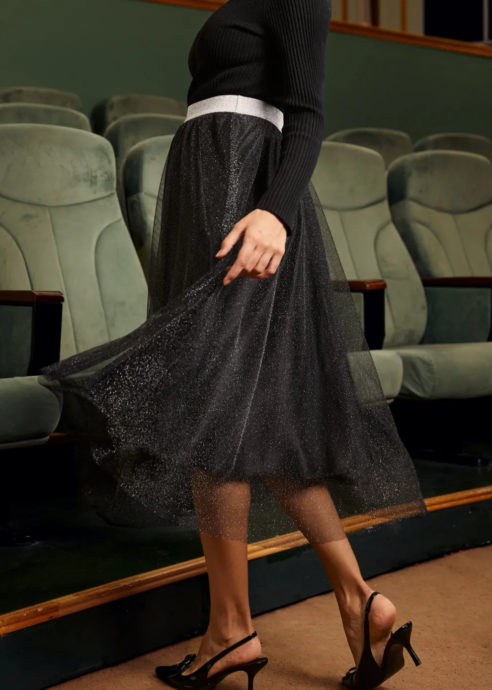 Time Capsule Tulle Midi Skirt