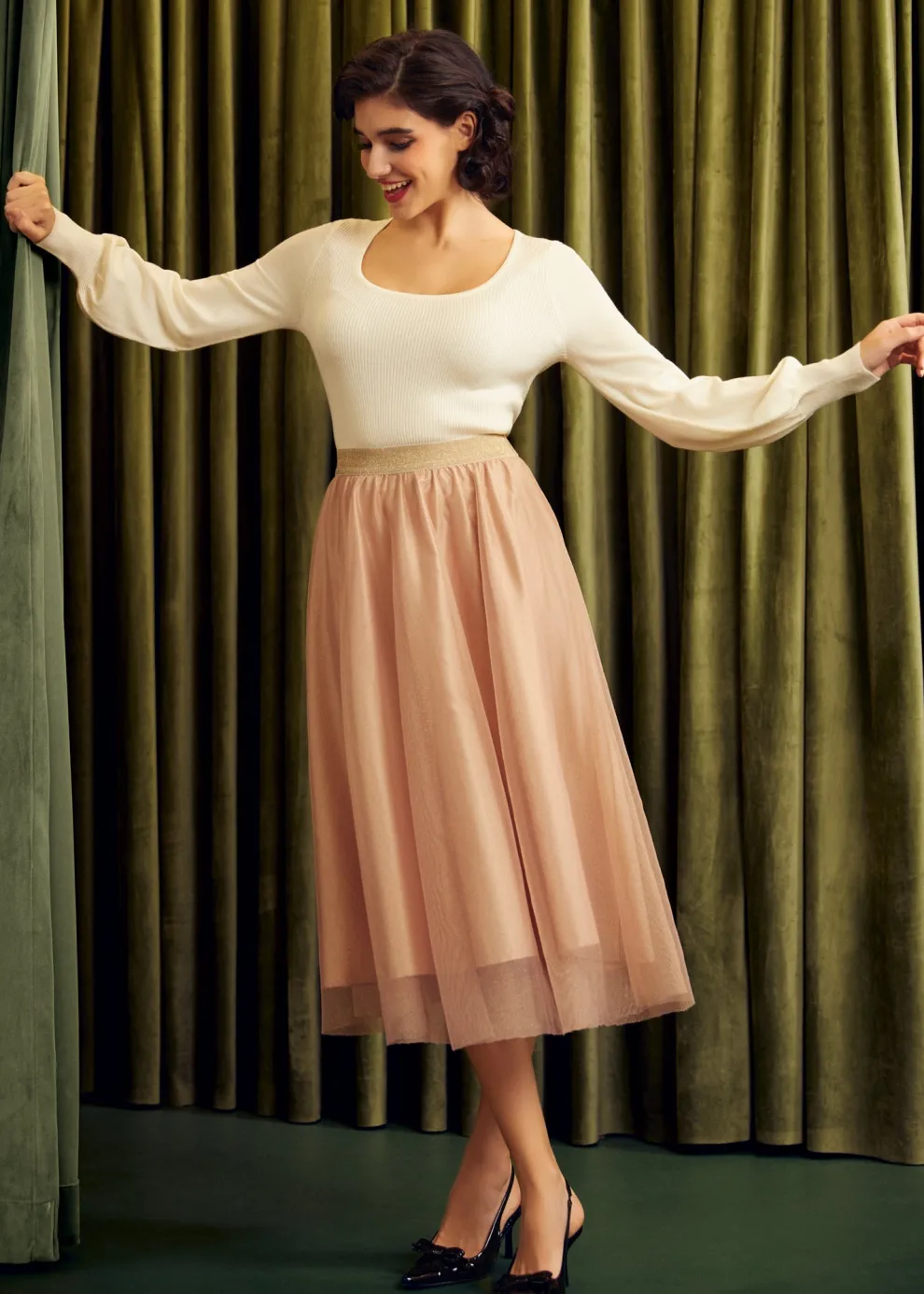 Time Capsule Tulle Midi Skirt