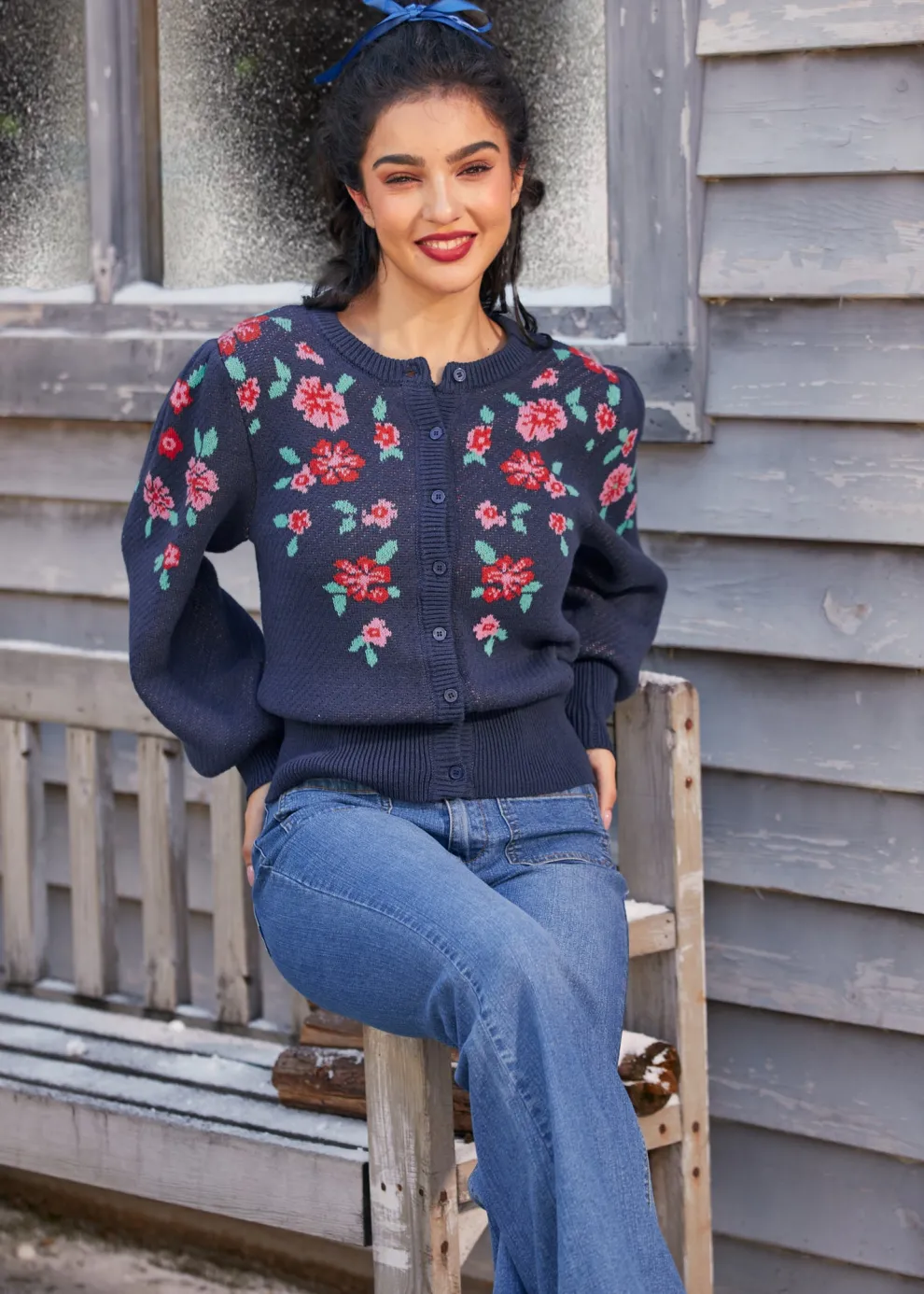 Timeless Tapestry Jacquard Cardigan