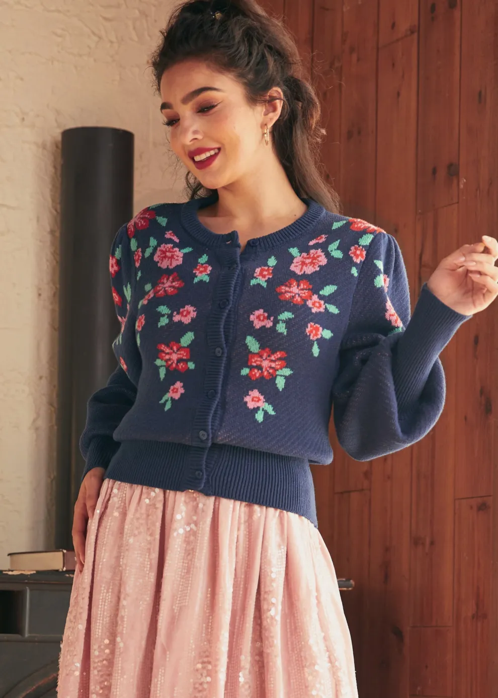 Timeless Tapestry Jacquard Cardigan