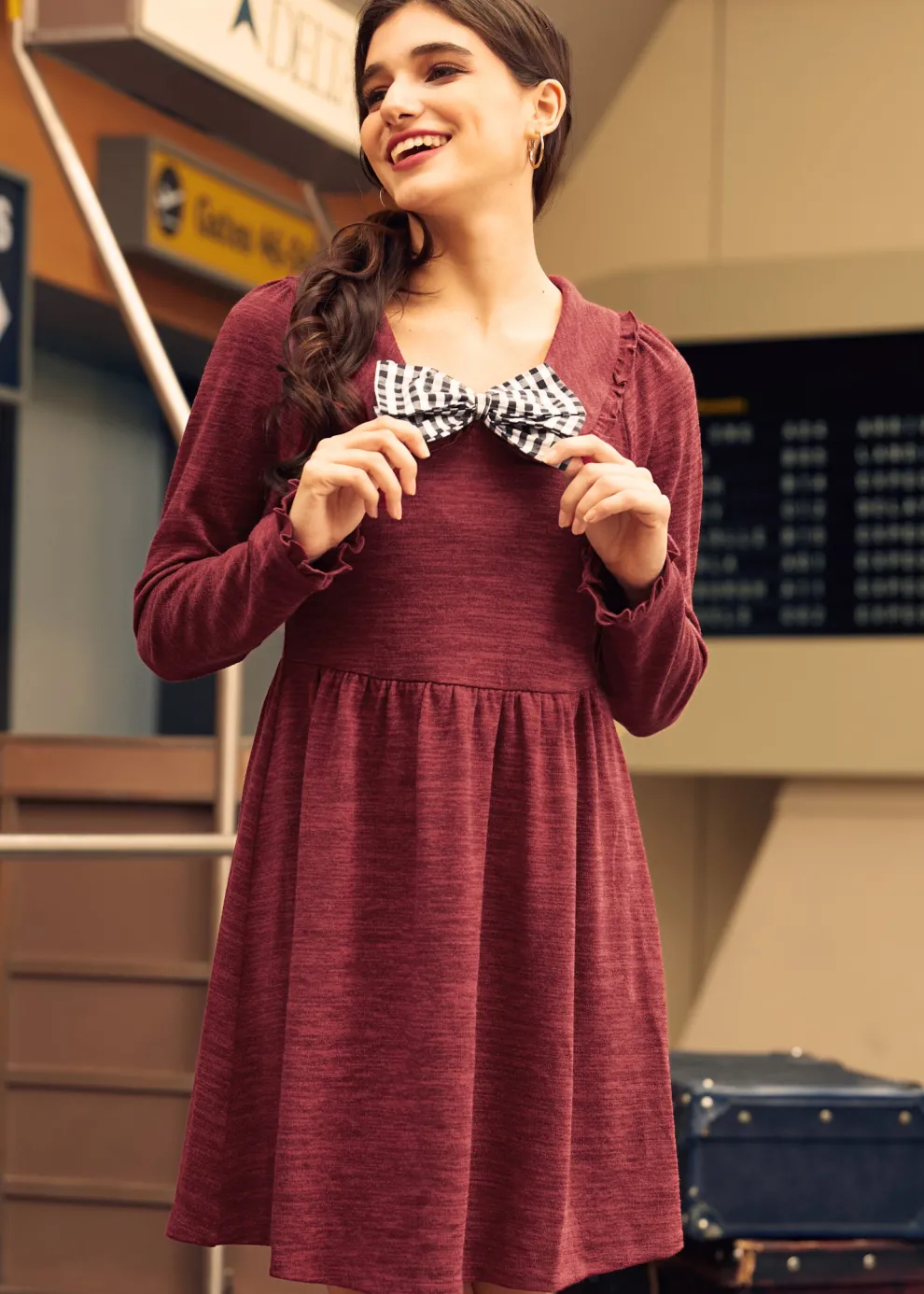 Touched by Time Ruffle Accent Dress