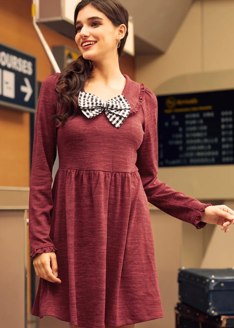 Touched by Time Ruffle Accent Dress