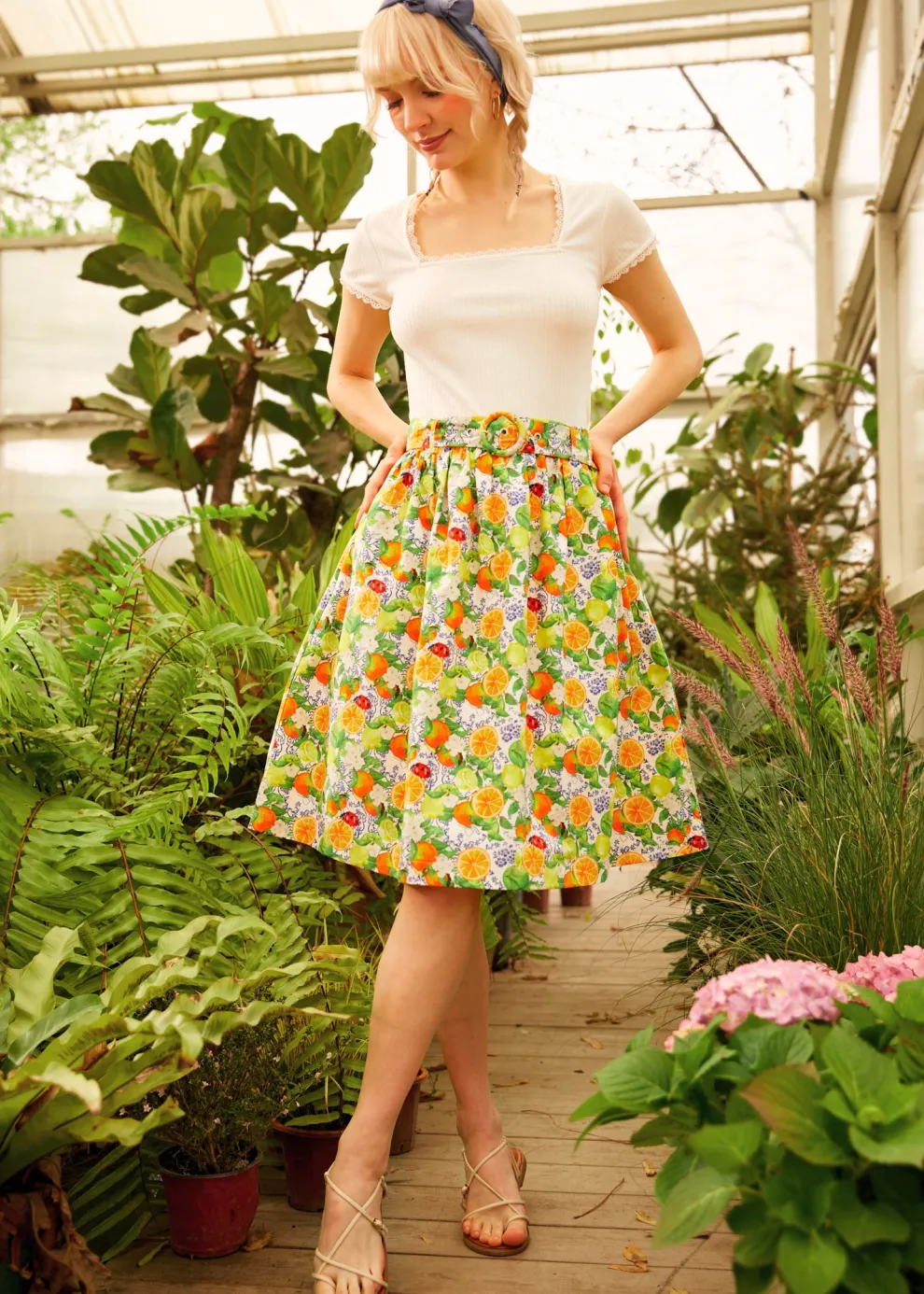 Twirl-Worthy Charm Midi Skirt