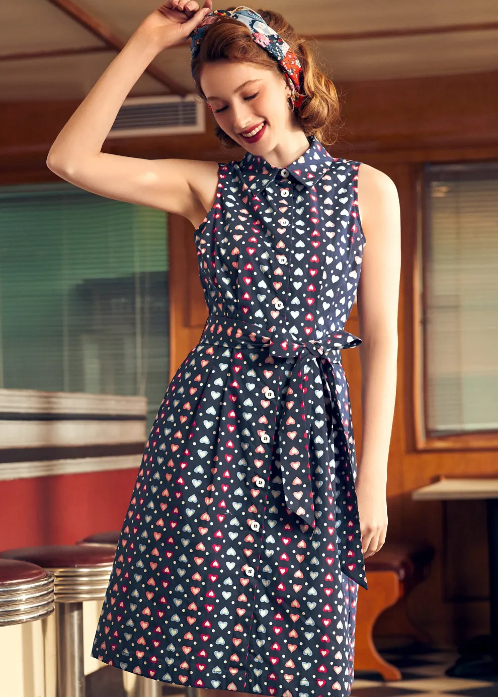 Whimsical Wanderlust Shirt Dress