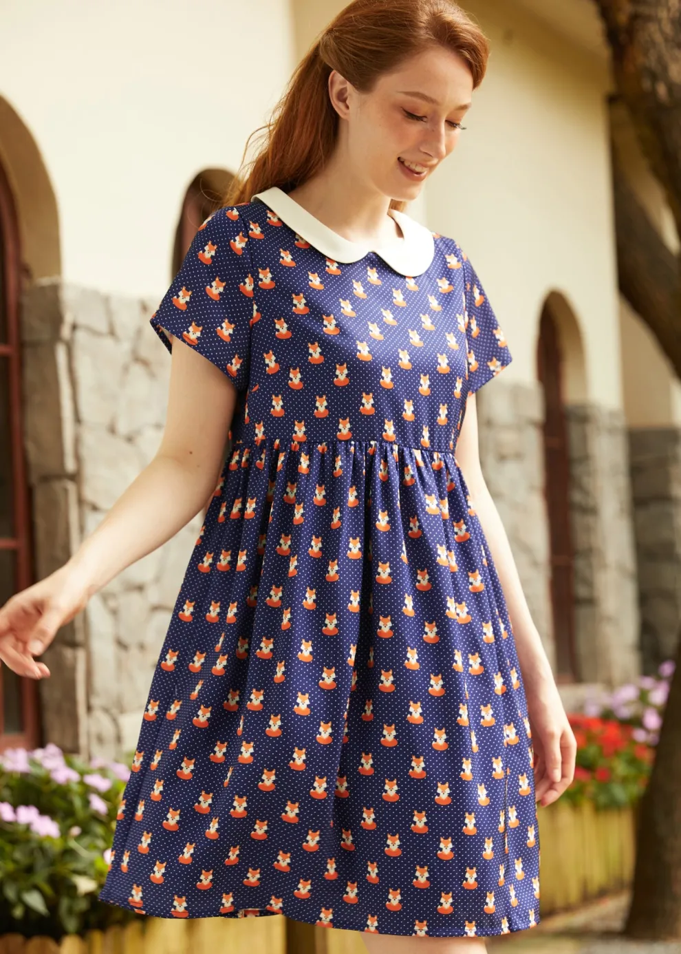 Whimsy & Wonder Collar Empire Dress