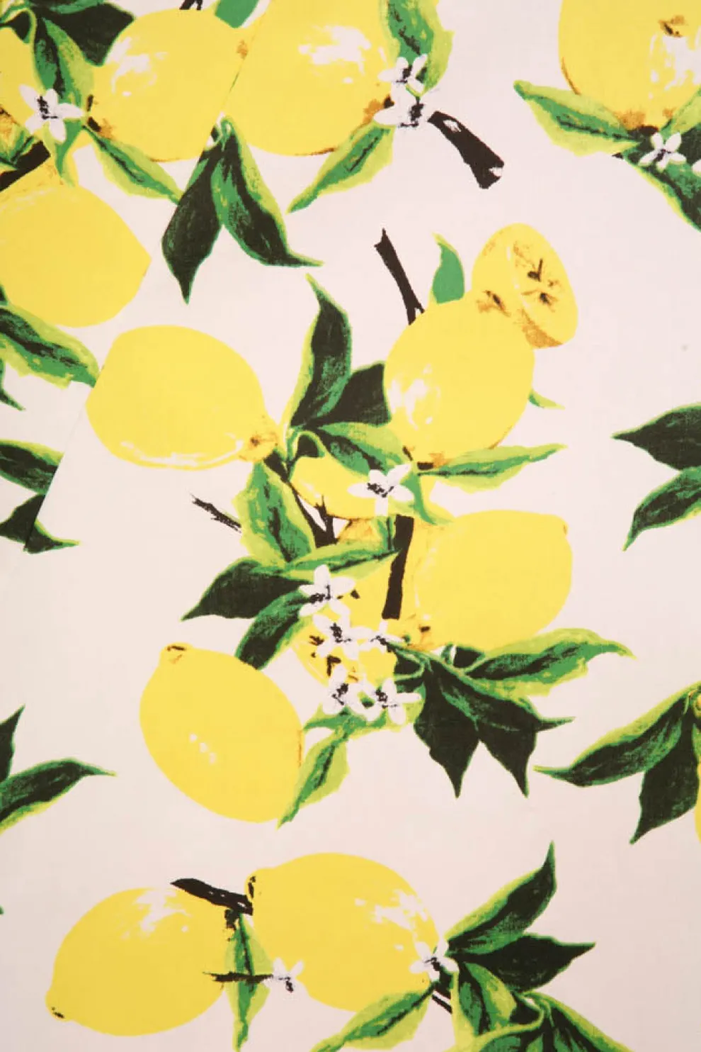 White Lemon Halter Swing Dress