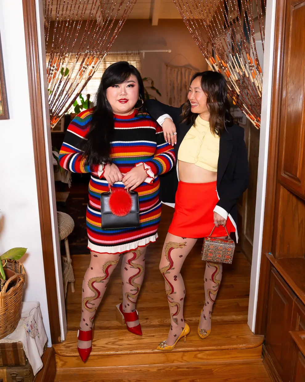 Year of the Dragon Sheer Tights