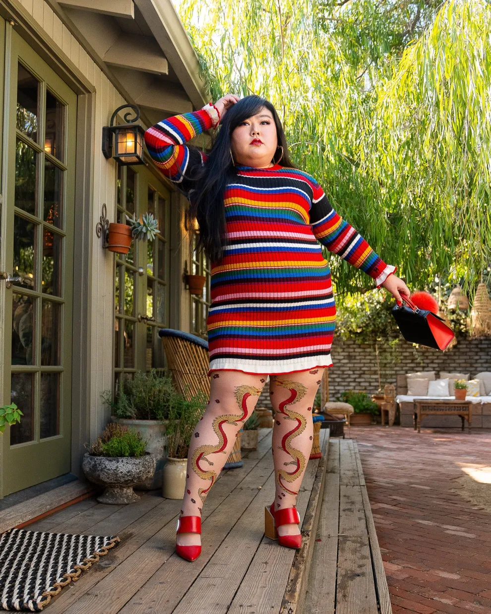 Year of the Dragon Sheer Tights