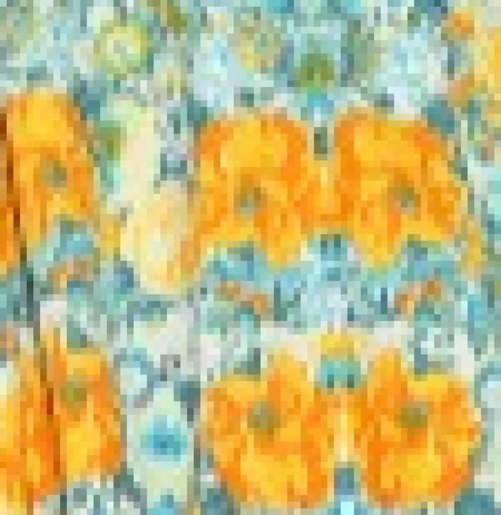 Yellow Floral Swing Dress