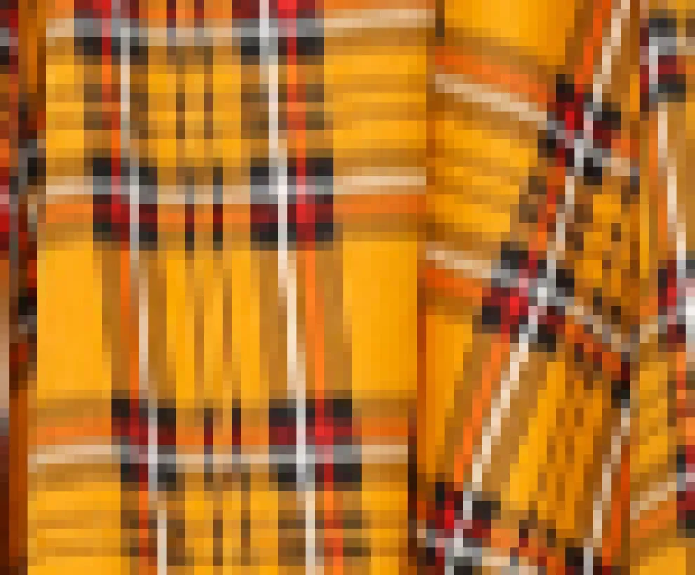 Yellow Plaid Swing Dress