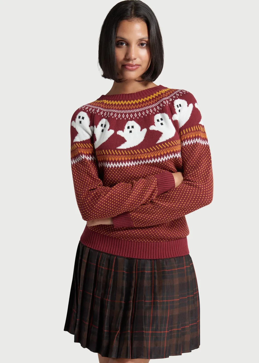 You've Been Ghosted Fair Isle Sweater