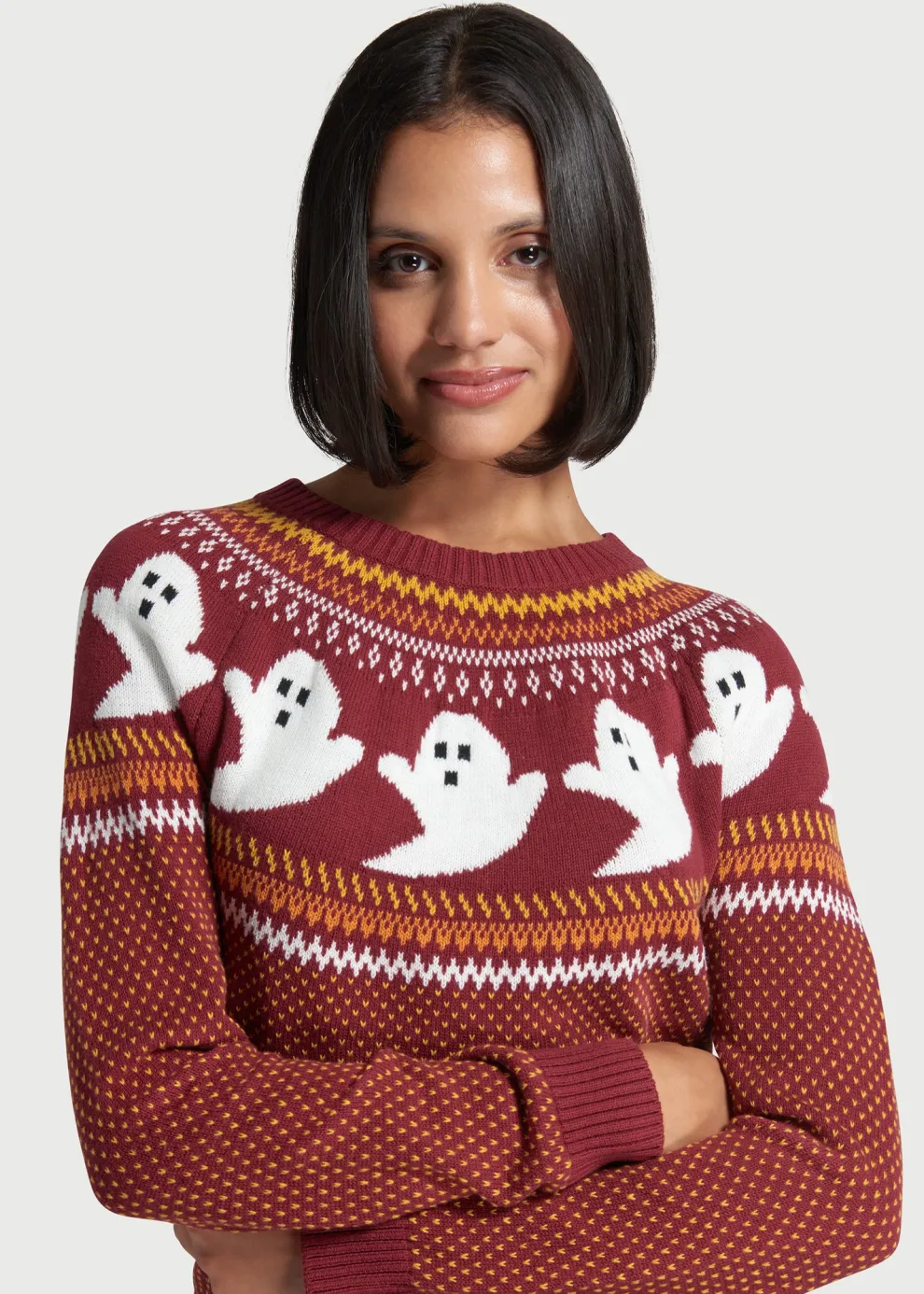 You've Been Ghosted Fair Isle Sweater